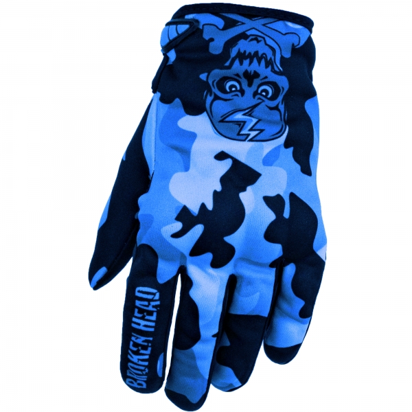 Broken Head MX Handschuhe Rebelution Camouflage blau von Broken Head