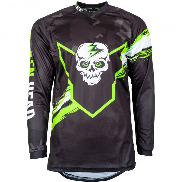 Broken Head MX Jersey Rebelution Grau - Supermoto Motocross MTB von Broken Head