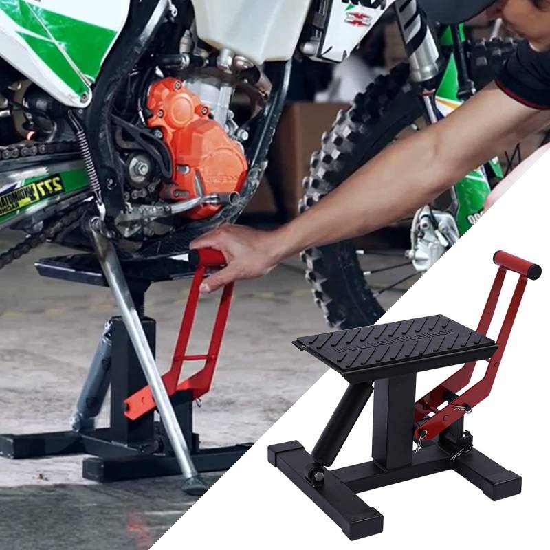 BRRIDE MotorradStänder Maximale Belastung 150kg Profi Motorrad Cross Ständer Hubständer Motorrad ständer für die Wartung Motorradheber mit Damper Hebehilfe von Brride