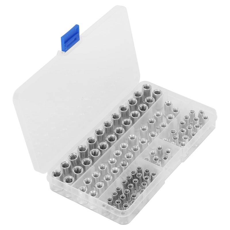 Brrnoo Nietmutterwerkzeug, M4 M5 M6 M8 Aluminium Flachkopfgewinde Einsätze 100pcs Nietmuttern Rivnut Tool Hardware -Tools von Brrnoo