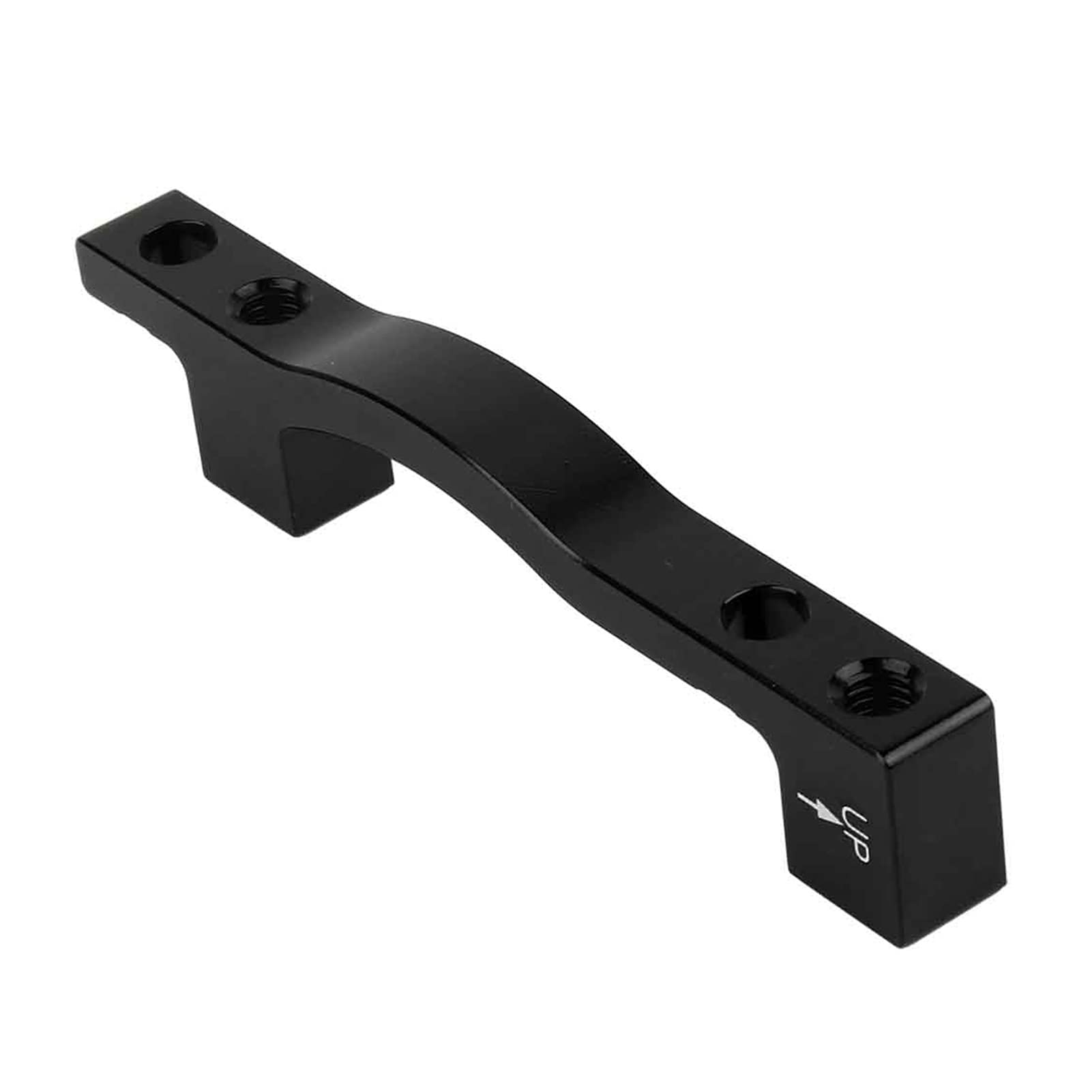 Fahrradscheibenadapter, Leicht und Langlebig A-F203 für MTB, Mountainbike, Vorderradgabelmontage (A-Säule-F203 schwarz) von Brrnoo