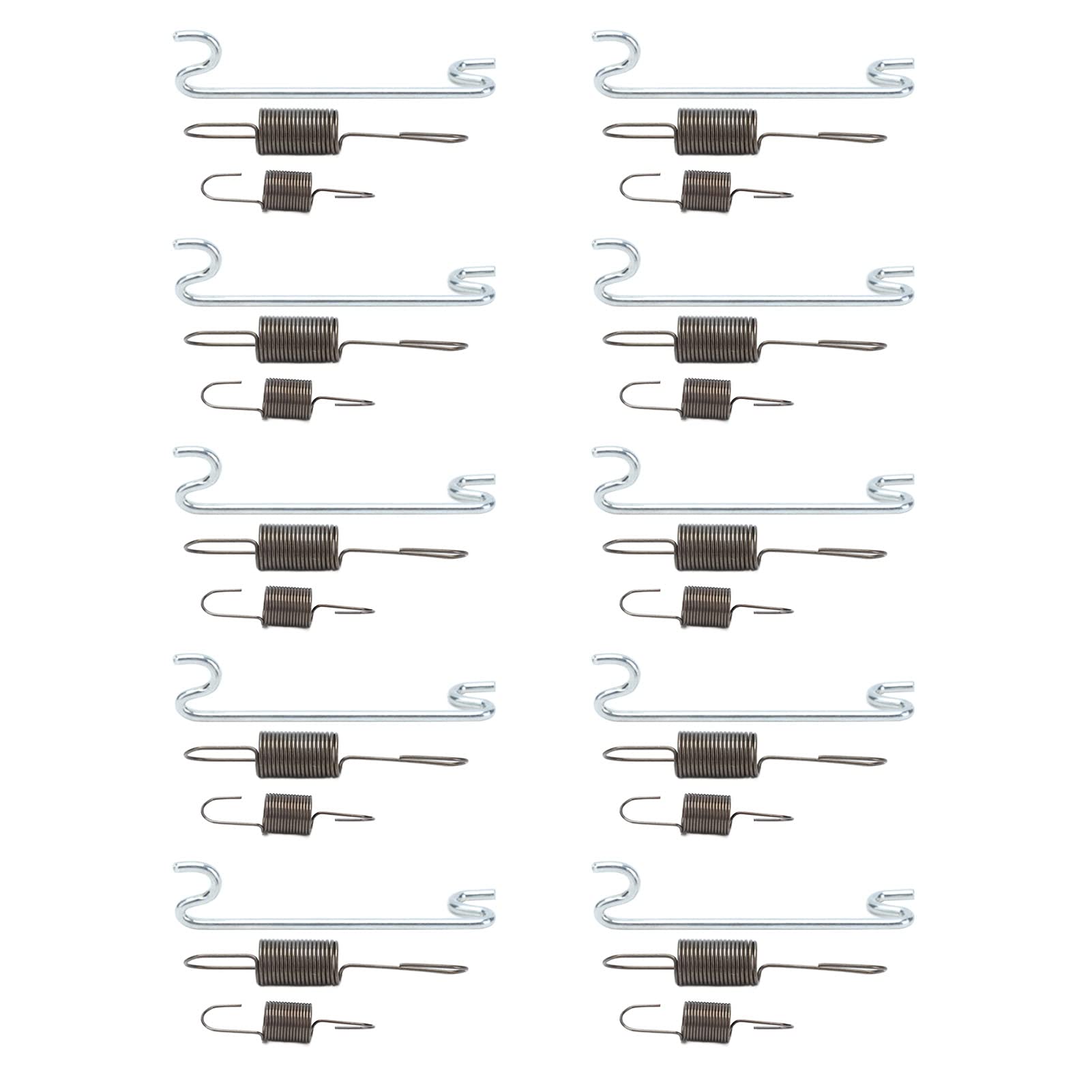 Gasrücklauf -Spring -Kit, Carburetor Springs Drosselklappen Spring Throttle Return Spring 10 Sets Legierung Gouverneur Stab Zubehör Ersatz Teile Set Kit von Brrnoo