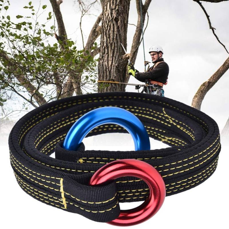 Werkzeug Lanyard, Kletterausrüstung Sicherheitsgurt mit Zwei Hängenden Ringen Polyester für Gartenarbeit von Brrnoo