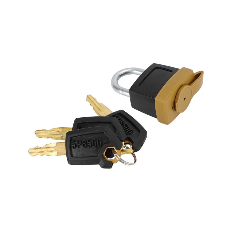 Bruce & Shark 1Pcs Padlock Pad Lock W/3 New Keys Fit für Caterpillar (CAT) 5P8500 246-2641 von Bruce & Shark