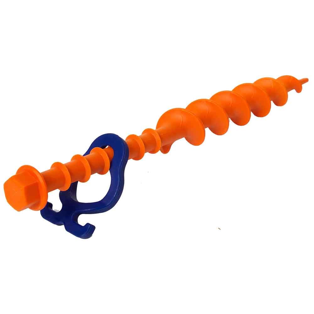 Peggy Peg – 2 Stück Schraubheringe Long 31cm – Erdschrauben für Normale bis weiche und sandige Böden – Zeltheringe ideal für Camping & Outdoor – Zeltbefestigung für Vorzelte, Sturmverspannungen etc. von Peggy Peg