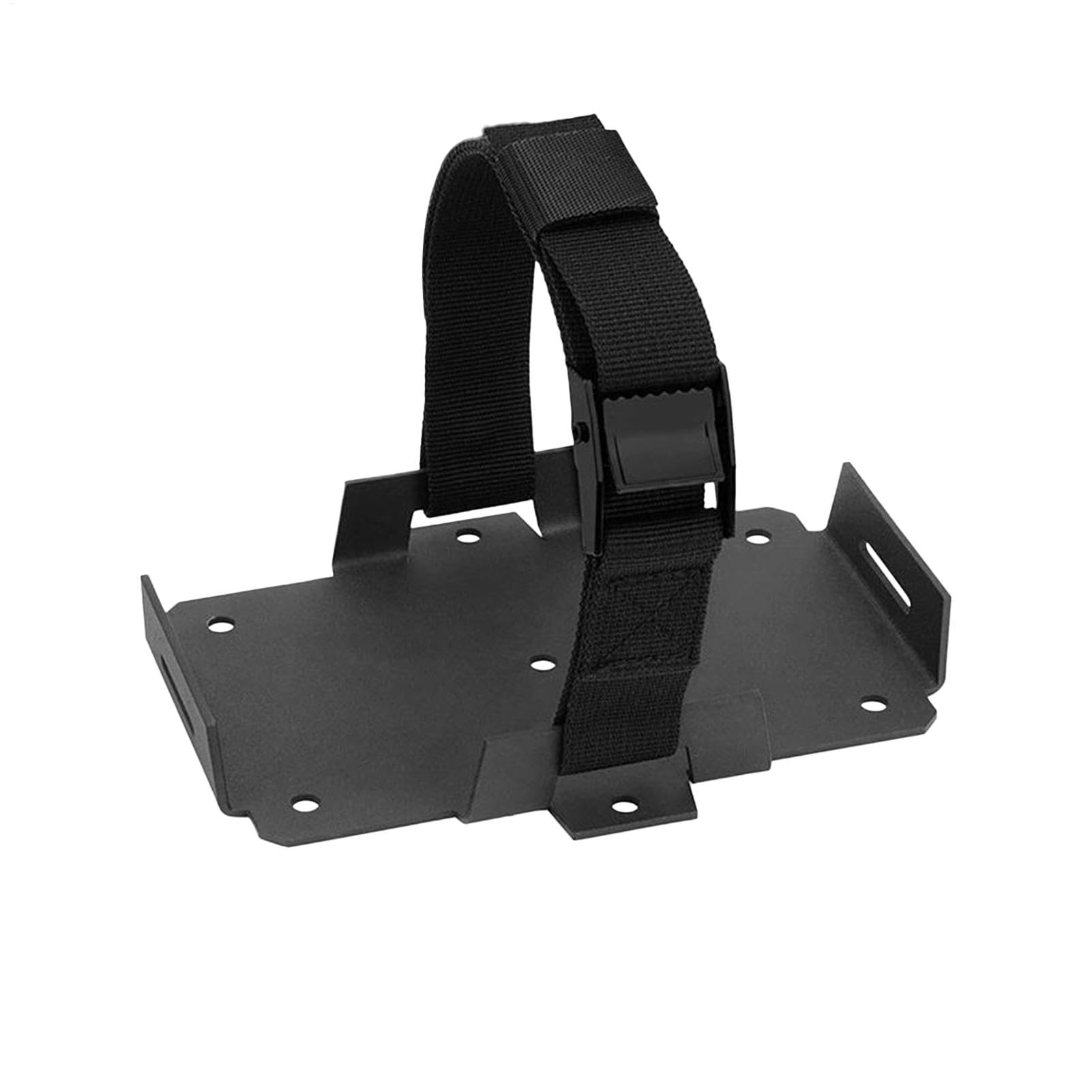 Battery Tray for Boat, Marine Hold-Down Bracket Clamp, Sturdy Deck Hardware, Electrical Equipment 5.94x3.74 Inches for Kayaks, Automotive Replacement, Black von Bsbkoj