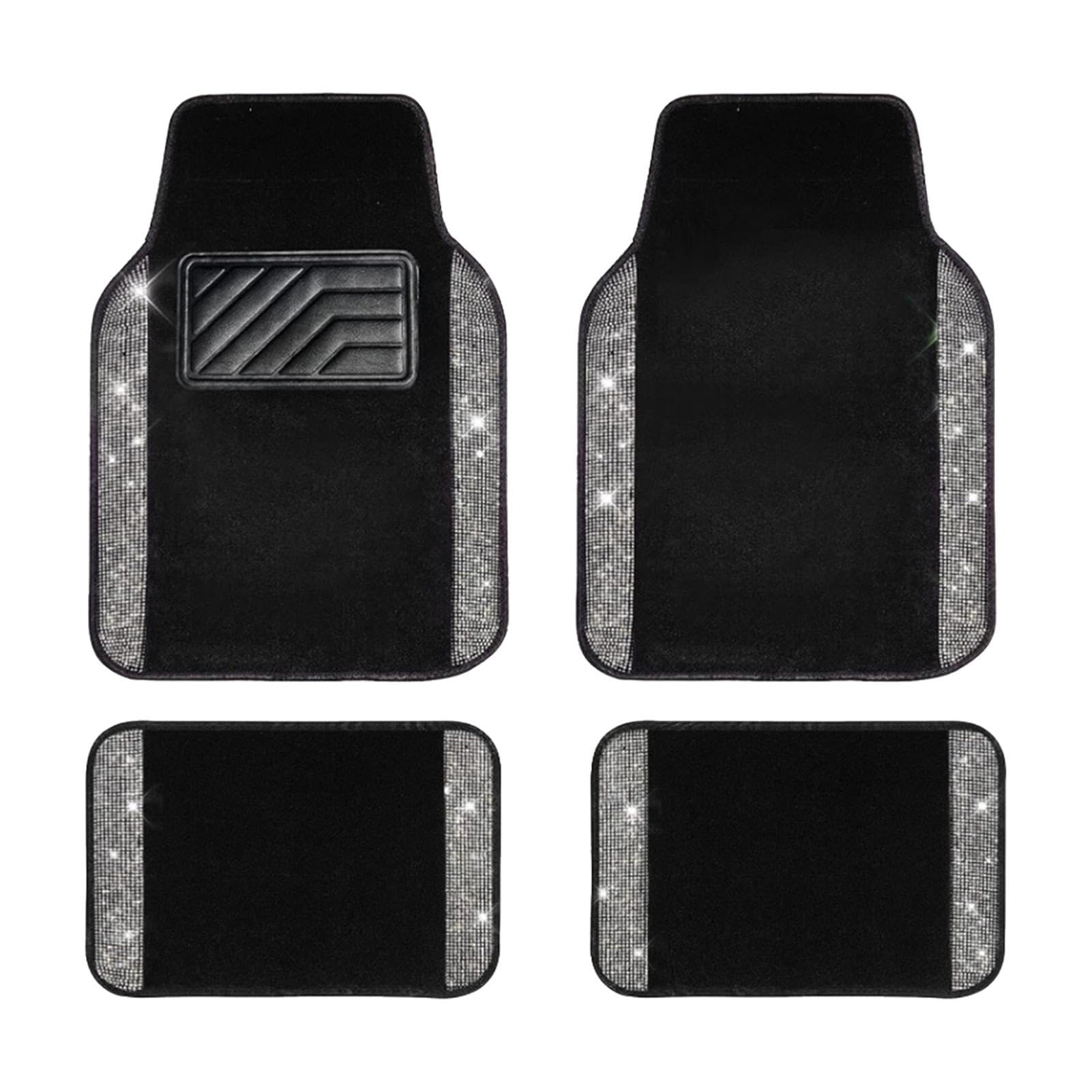 Bling Car Floor Mats Shining Car Floor Mats Waterproof Car Mats Anti Slip Floor Mats for Cars Car Floor Mats for SUV Front And Rear Car Mats Sparkling Car Floor Mats Luxury Car Floor Mats Car Floor von Bsbkoj