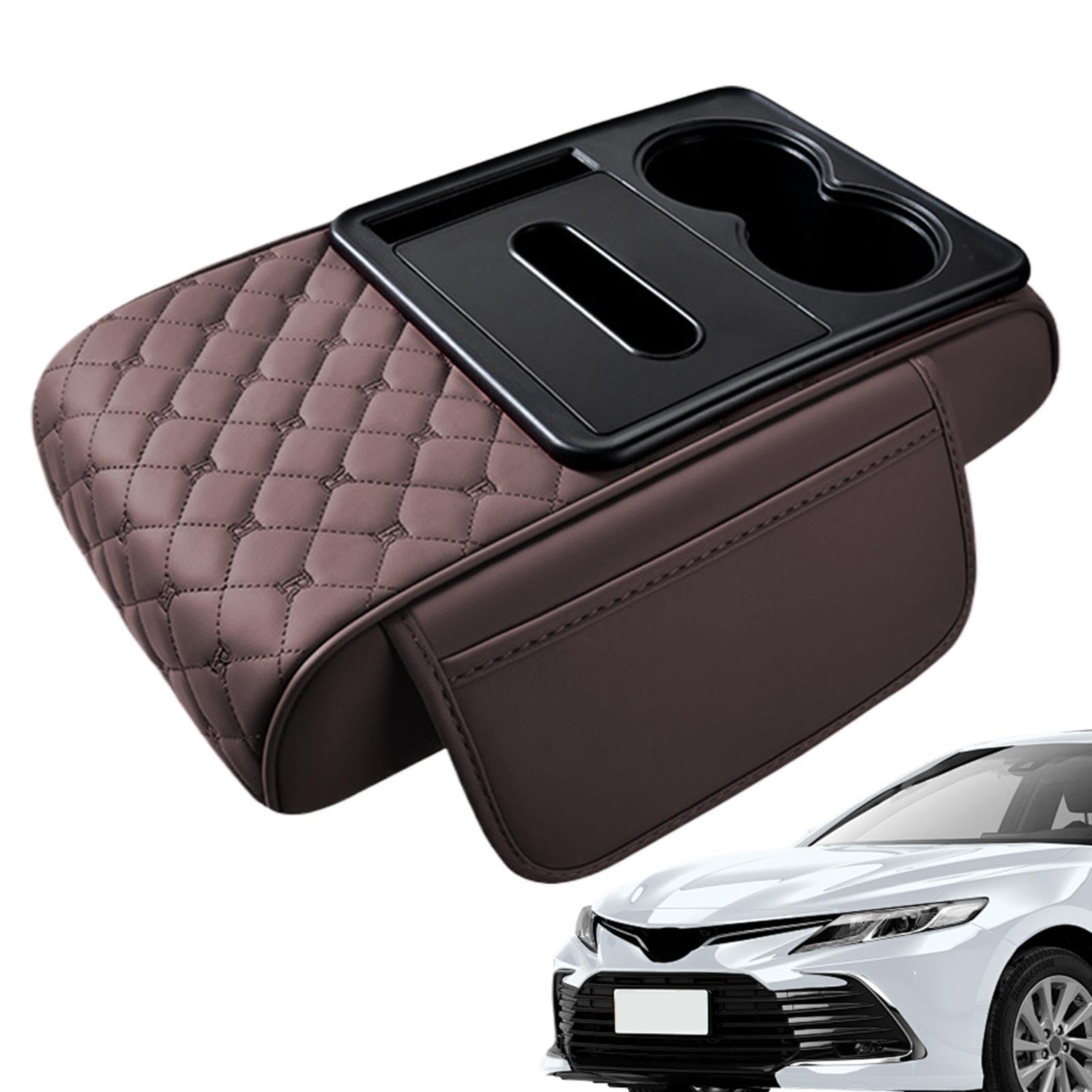 Car Armrest Box Heightening Pad, Center Console Storage Box, Multipurpose Armrest Organizer, Car Interior Organizer Pad, Armrest Cushion for, Car Console Height Pad, Travel Storage Armrest Pad von Bsbkoj