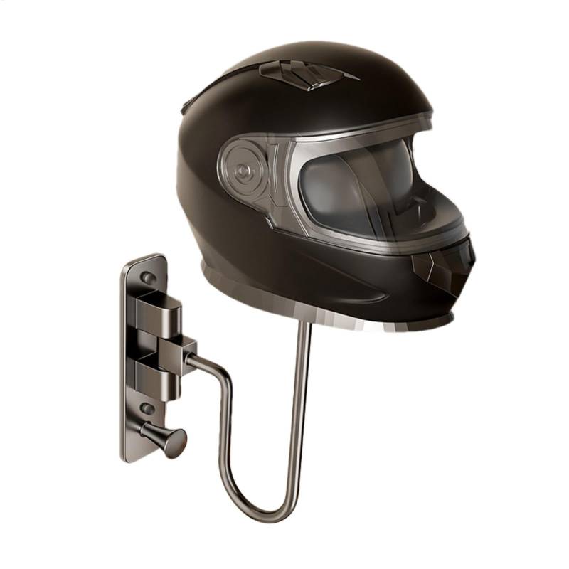 Headgear Holder Motorcycle, Metal Hat Hanger Stand, 11.02x6.3x6.3 inches Sleek Helmet Display Rack, Sturdy Motorcycle for Gear Hook, Space Saving Wall Mount von Bsbkoj