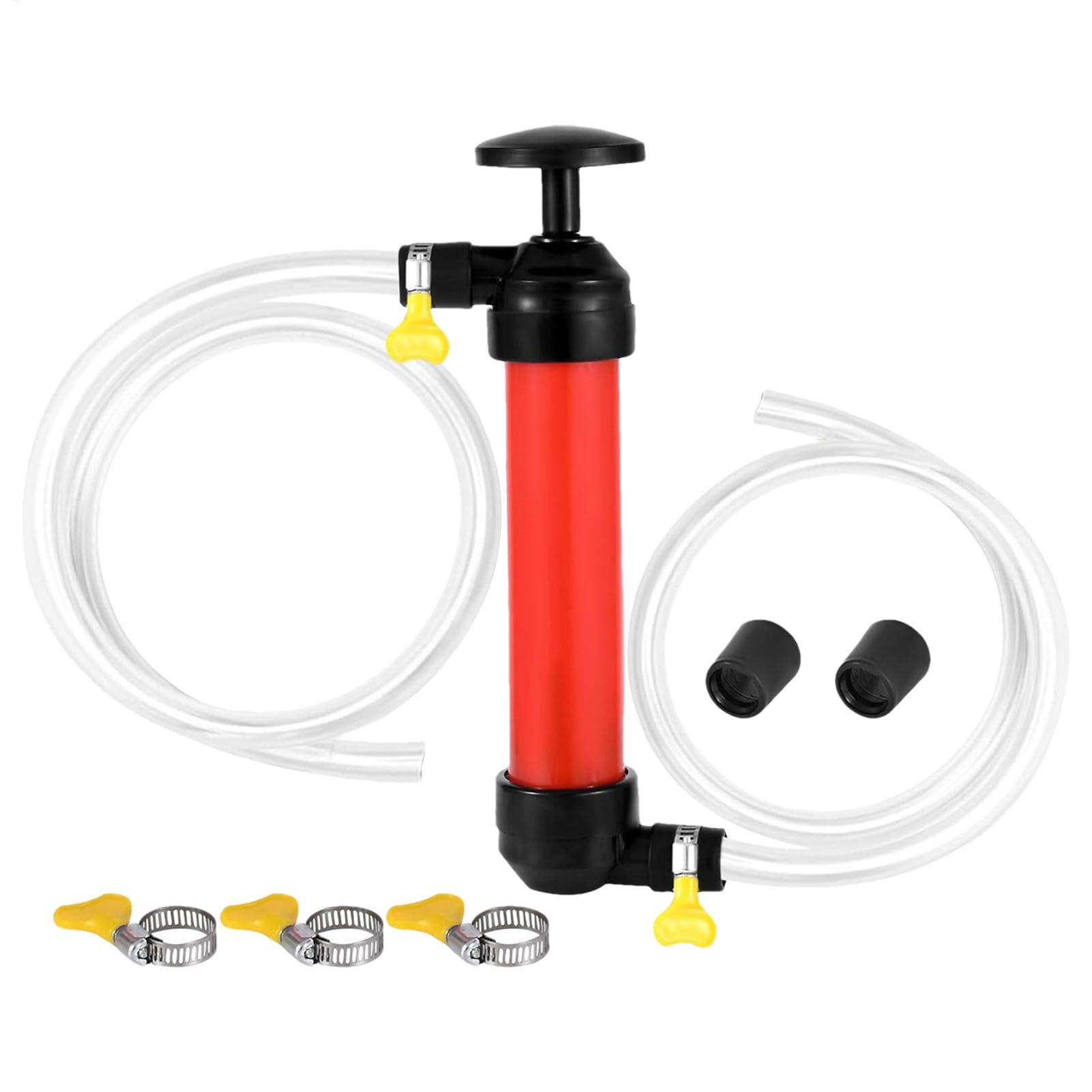 Oil Extractor Pump, High Efficiency Oil Hand Pump, Fluid Extractor Pump, Engine Oil Siphon Pump, Manual Fluid Transfer Pump, Oil Siphon Pump for Car, 2.8x9.1cm, Orange von Bsbkoj