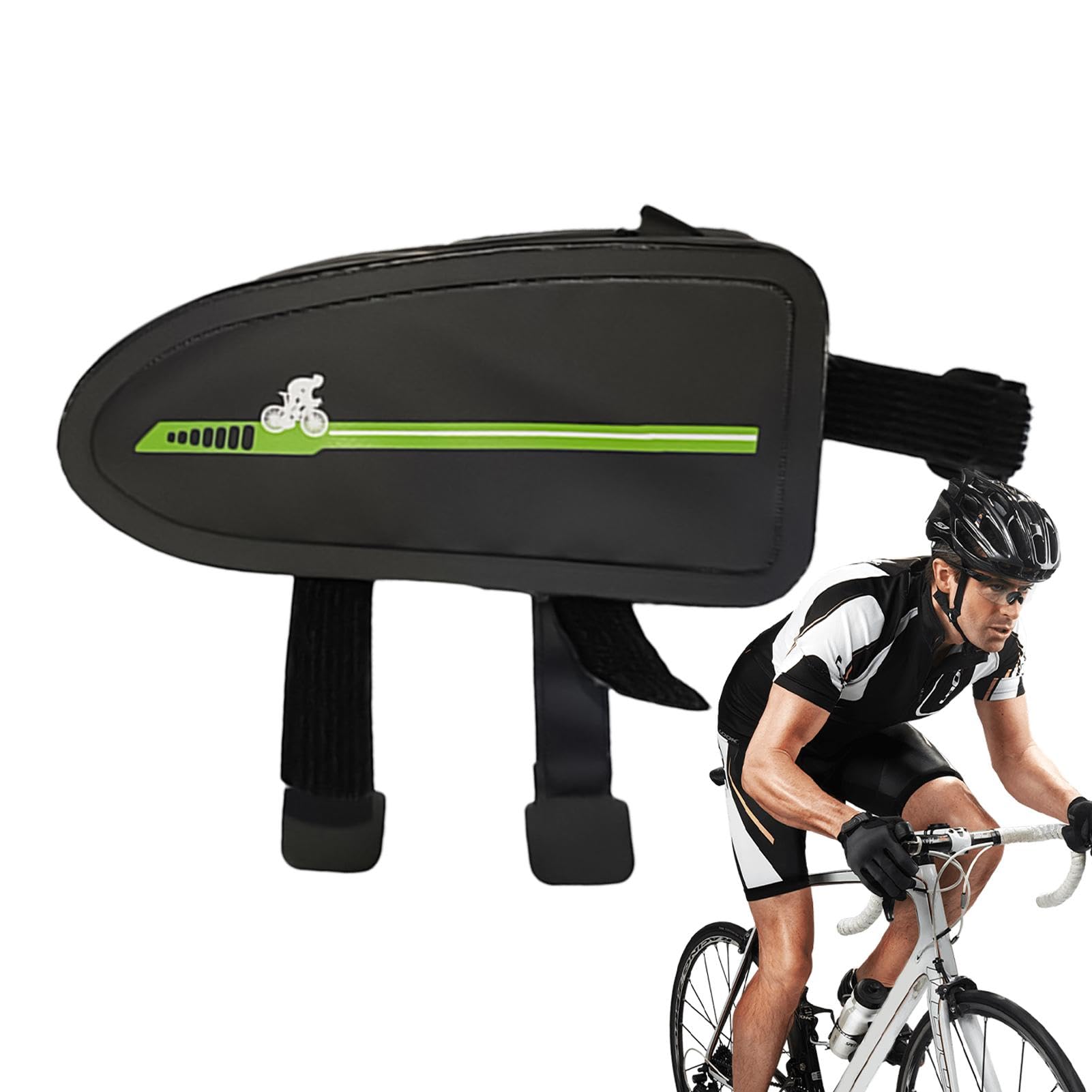 Top Tube Bikes Bag, große Kapazität, Bikes Frame Storage Bag, tragbare Bikes Saddle Bag, wasserfeste Fahrradtasche, Aerodynamic Bikes Rack Bag, Fahrradtasche für Phones, starke Fahrradaufbewahrung von Bsbkoj