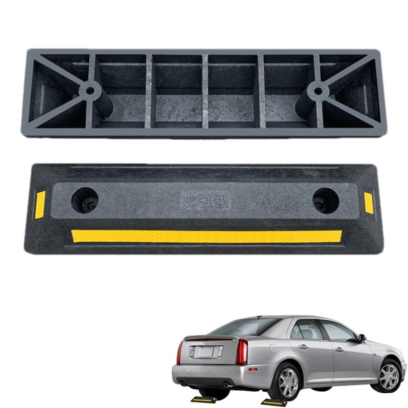 Vehicle Wheel Stop, Heavy Duty Parking Blocks, Parking Target for Vehicles, Rubber Parking Tire Guide, Wheel Stopper for Cars, Truck Parking Blocks, Bus Wheel Stop, Trailer Parking Block von Bsbkoj