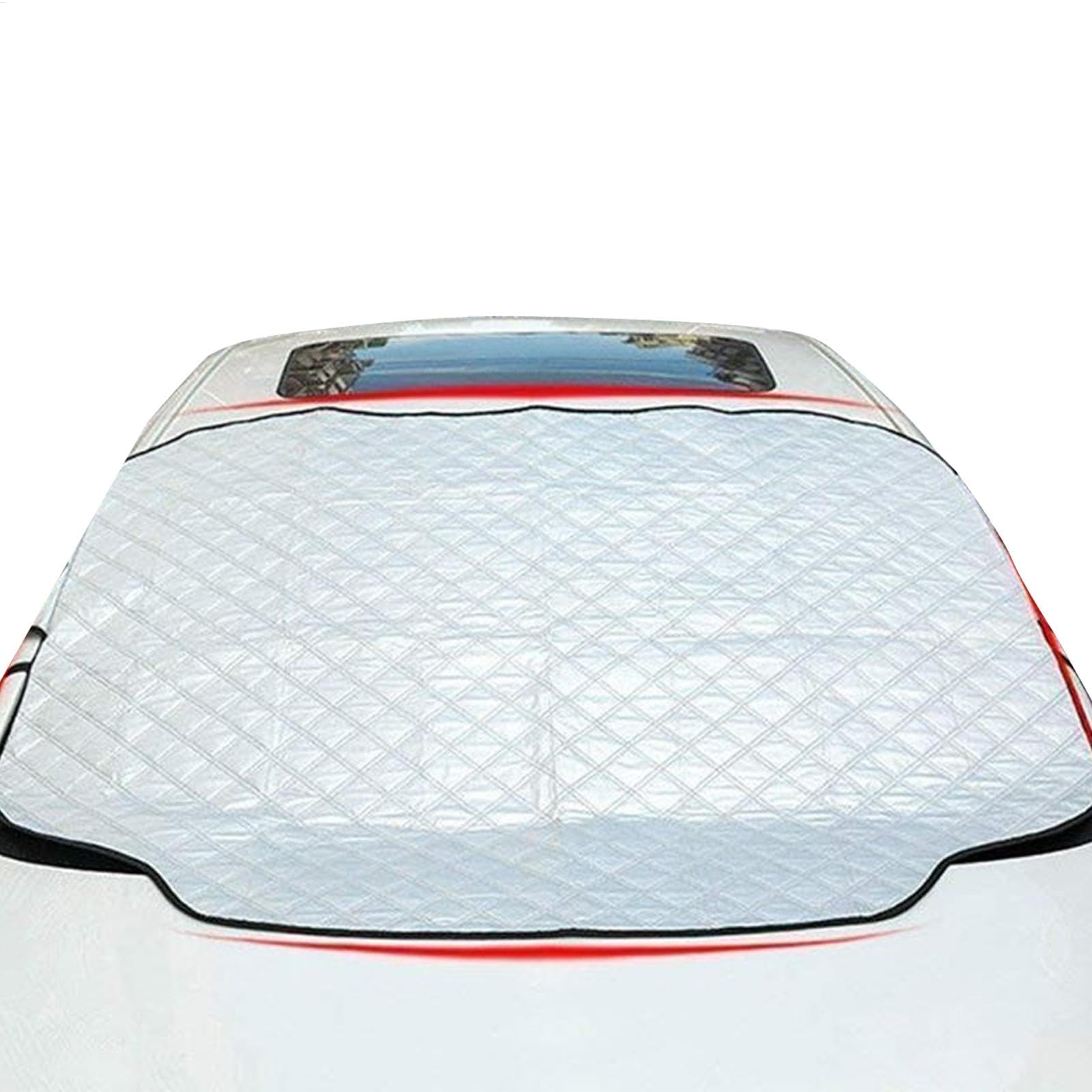 Windshield Snow Cover, Magnetic Car Frost Protector, 84,65 x 49,21 x 0,79 Zoll, tragbar, Sturdy geeignet für Fahrzeug, Schneeschutz, und Crust Schutz für Winter, Auto und 's von Bsbkoj