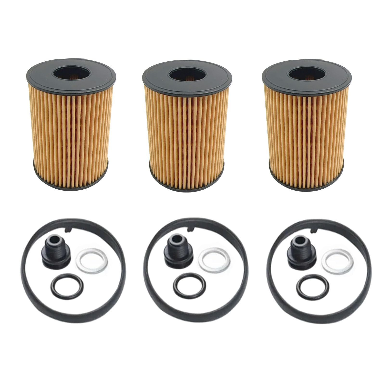 3 Pack Ölfilter Kompatibel mit Hyundai Tucson Sonata Santa Kia Sorento K5 2.5L 2020-2023 Motor Ersetzen #263502S000 26350-2S000 21513-23001 von Bstenke