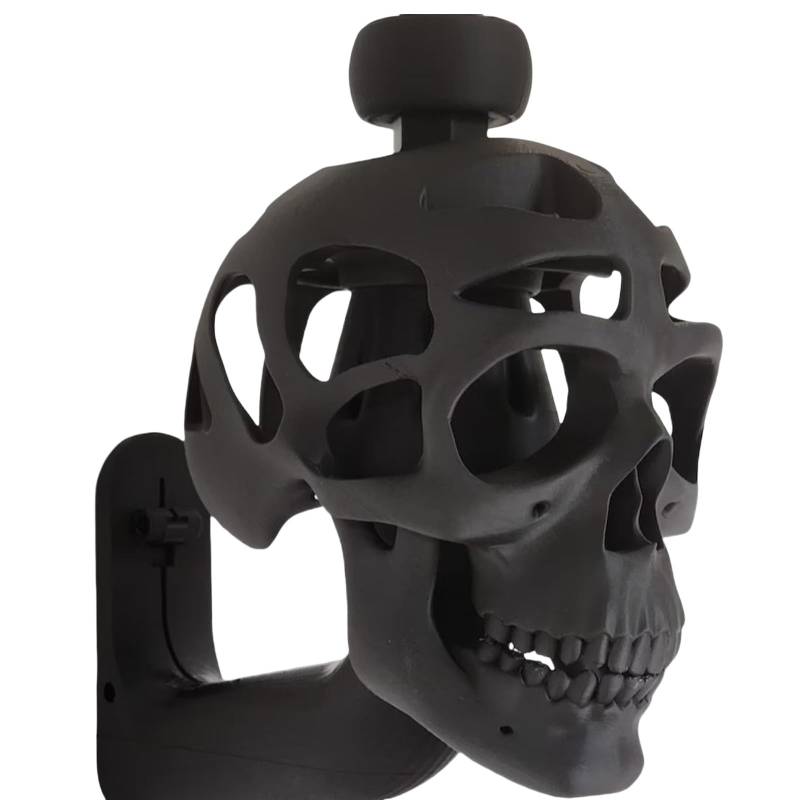 Btgghytr Helmhalter Wandhalterung Helme Rack 3D Totenkopf Form Helme Ständer Schädel Aufhänger für Helme Halloween Wanddekoration von Btgghytr