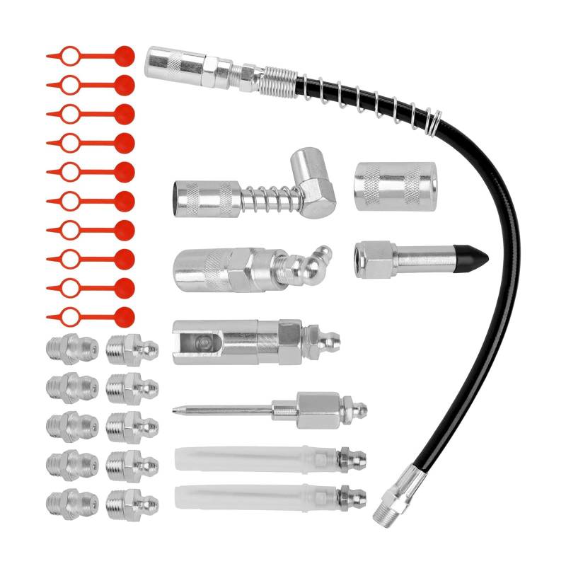 Btgghytr Industrie-Fettadapter-Düsenkupplungs-Set für schwer erreichbare Bereiche, effiziente Schmierung, mechanische Armaturen, Reparaturwerkstatt von Btgghytr