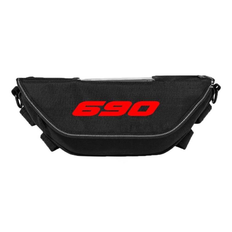 Btwodian Motorrad-Lenkertasche, für 690Enduro r For690enduro r Motorradzubehör Werkzeugtasche Wasserdicht und staubdicht Praktische Reise Lenkertasche (E) von Btwodian