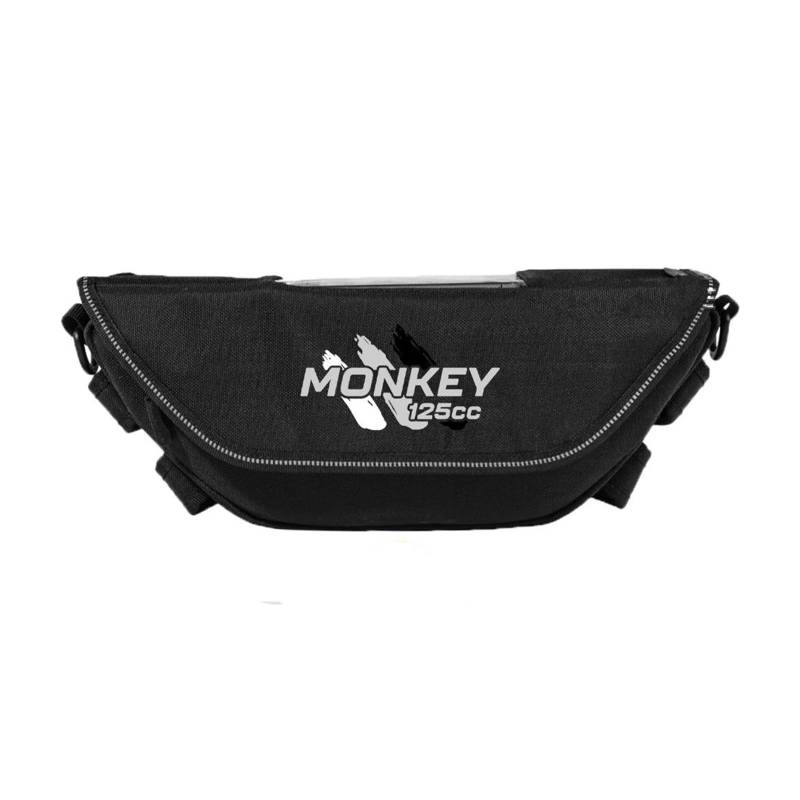 Btwodian Motorrad-Lenkertasche, für Monkey125 monkey125 Motorradzubehör, Werkzeugtasche, wasserdicht und staubdicht, praktische Reise-Lenkertasche (H) von Btwodian