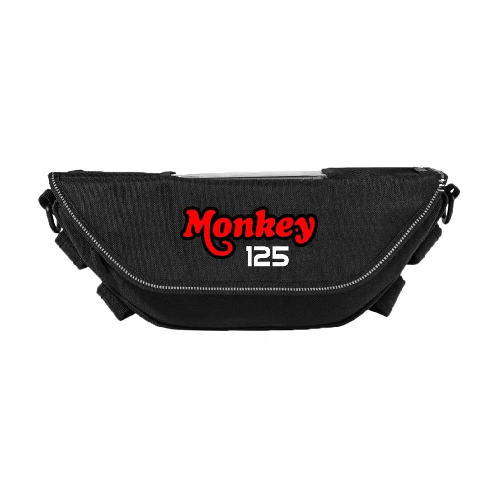 Btwodian Motorrad-Lenkertasche, für Monkey125 monkey125 Motorradzubehör, Werkzeugtasche, wasserdicht und staubdicht, praktische Reise-Lenkertasche (I) von Btwodian