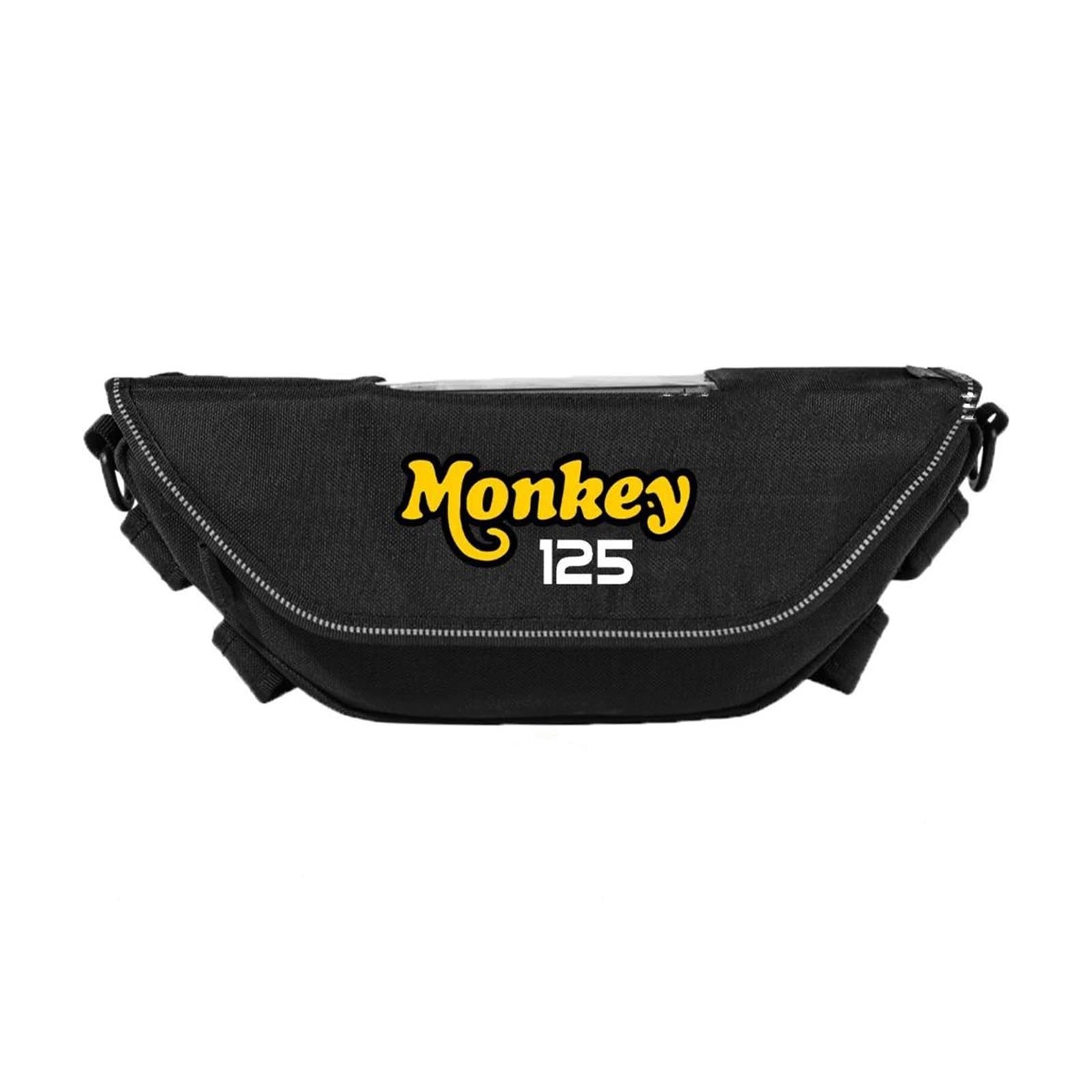 Btwodian Motorrad-Lenkertasche, für Monkey125 monkey125 Motorradzubehör, Werkzeugtasche, wasserdicht und staubdicht, praktische Reise-Lenkertasche (K) von Btwodian