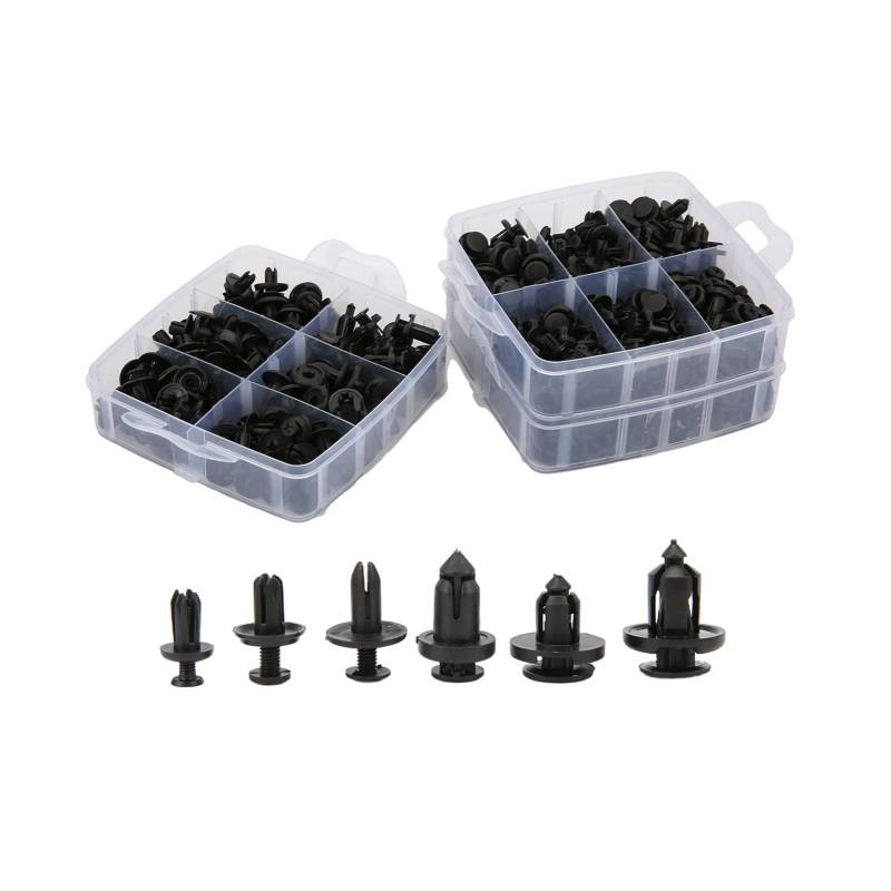 Buachois 620 Stück Kunststoff Niet Clips Auto Enthalten 16 Arten Universal Auto Clips Stoßstangen Befestigung Clips Kit Mit Aufbewahrungsbox Für Auto Autotüren Panels von Buachois