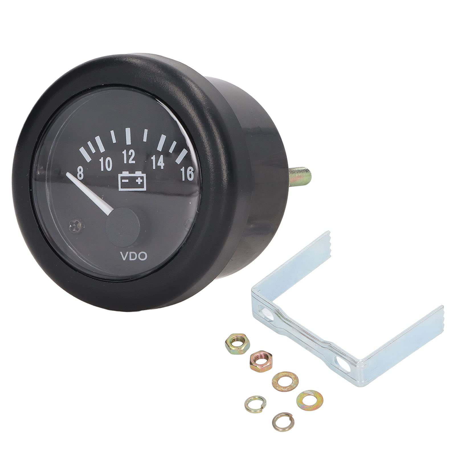 Buachois Motor Spannungs Messgerät, 52mm / 2 Zoll Kfz Voltmeter Messgerät 8-16 V Messbereich Generator Spannungsmessgerät Für Dieselmotoren(24V) von Buachois