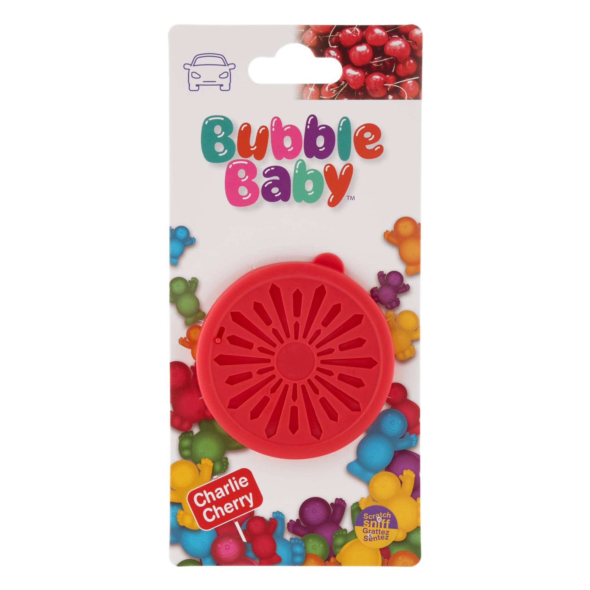 Bubble Baby Organic Tub - Langanhaltender Kirschduft fürs Autolufterfrischer und Geruchsvernichter, Rot von Bubble Baby