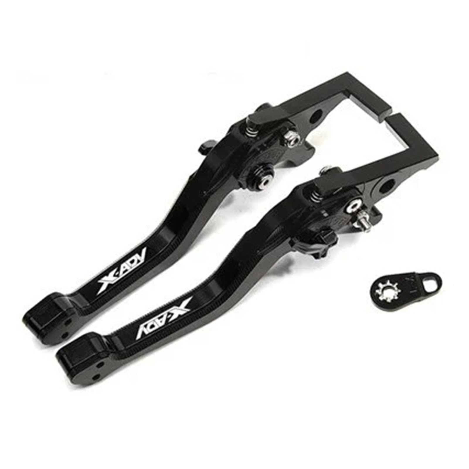 Bremskupplungshebel CNC-Aluminium-Zubehör für Ho&nda XADV X-ADV 750 2017–2023 X ADV Motorrad, verstellbar, faltbar, ausziehbar, Bremskupplungshebel von BucCan