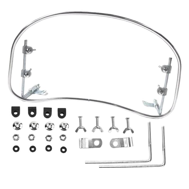 Buerfu Motorrad-Frontscheibe | Klare Ersatz-Motorrad-Frontscheibe | Transparentes Design Motorrad-Windschutzscheibenscheiben für Elektroroller, Elektromotorrad, Pedal von Buerfu