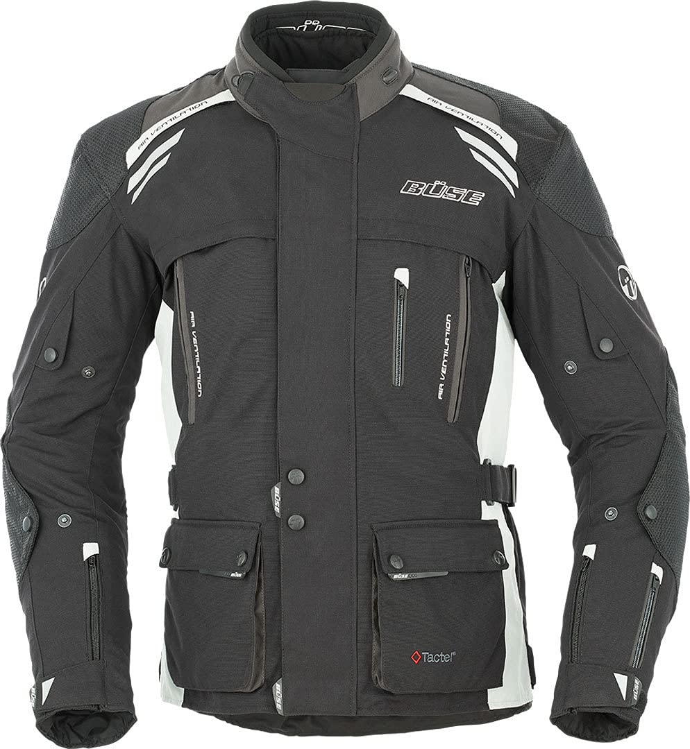 Büse Highland Motorrad Textiljacke 8XL Schwarz/Hellgrau von Büse