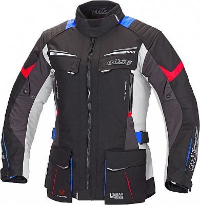 Büse Lago Pro, Textiljacke Damen - Schwarz/Grau/Blau/Rot - 44 von Büse