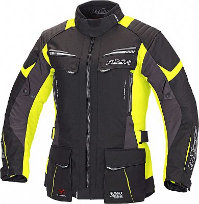 Büse Lago Pro, Textiljacke Damen - Schwarz/Grau/Neon-Gelb - 48 von Büse