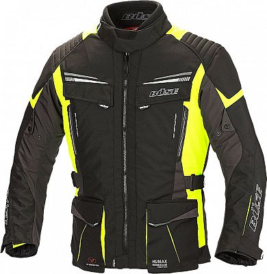 Büse Lago Pro, Textiljacke - Schwarz/Neon-Gelb - 3XL von Büse