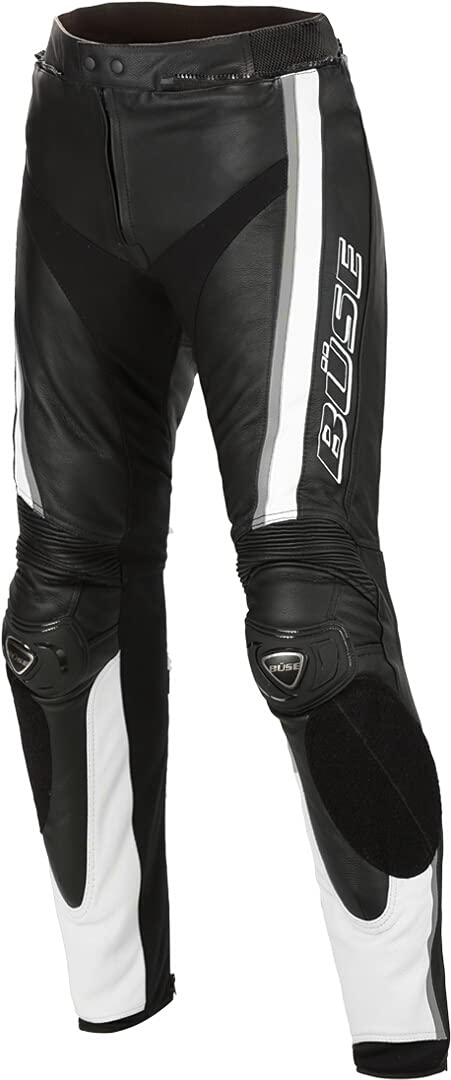 Büse Mille Motorrad Lederhose (Black/White,106) von Büse