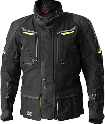 Büse Storm, Textiljacke wasserdicht Damen - Schwarz/Neon-Gelb - 40 von Büse