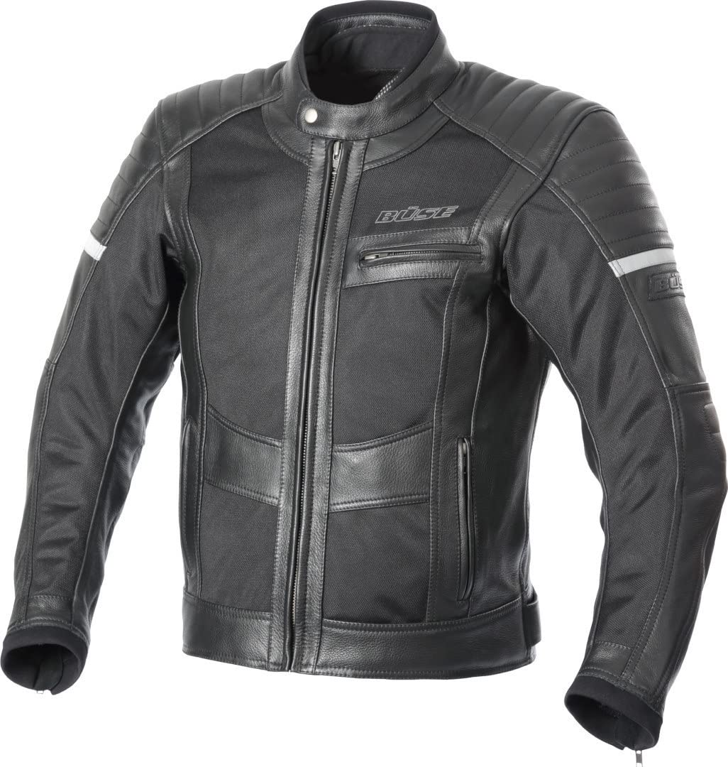 Büse Sunride Motorrad Lederjacke, schwarz, 54 von Büse