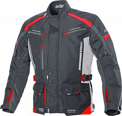 Büse Torino II, Textiljacke wasserdicht - Schwarz/Rot - 5XL von Büse