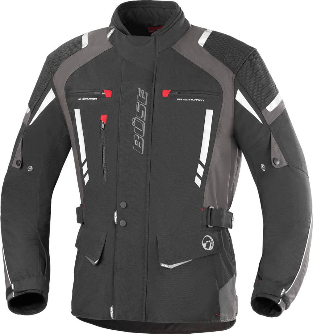 Büse Torino Pro Motorrad Textiljacke 11XL Schwarz/Dunkelgrau von Büse