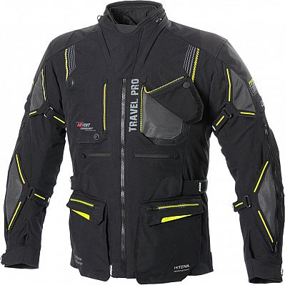 Büse Travel Pro, Textiljacke wasserdicht - Schwarz/Neon-Gelb - 29 von Büse