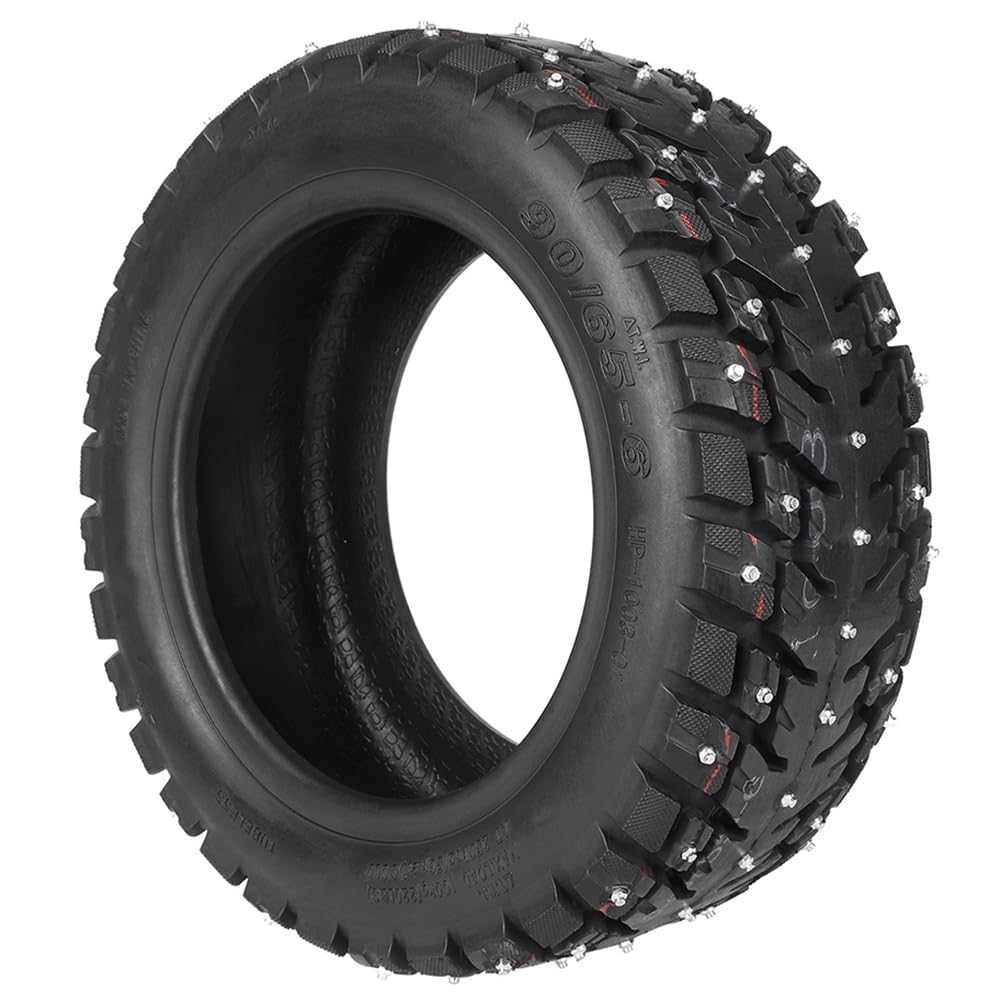 Bueyrfrq Ulip90/65-6 Snow Offroad-Vakuumreifen mit Rutschfesten Spikes, Verdickter Rollerreifen von Bueyrfrq