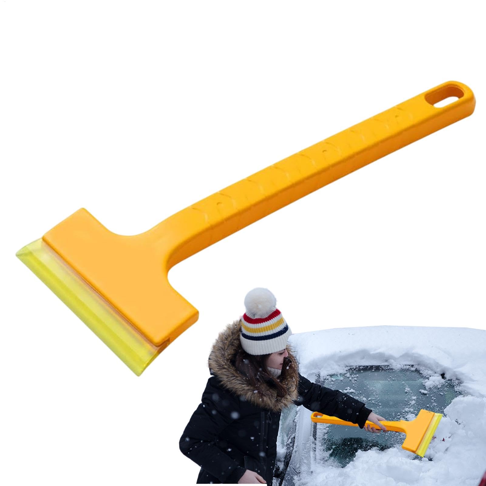 Buhygn Fenster Auto Eiskratzer Windschutzscheibe Schneeschaber Schnee Frost Entfernung Werkzeug Einfach zu bedienen Keine Kratzer 27.5x9cm für Autofenster von Buhygn