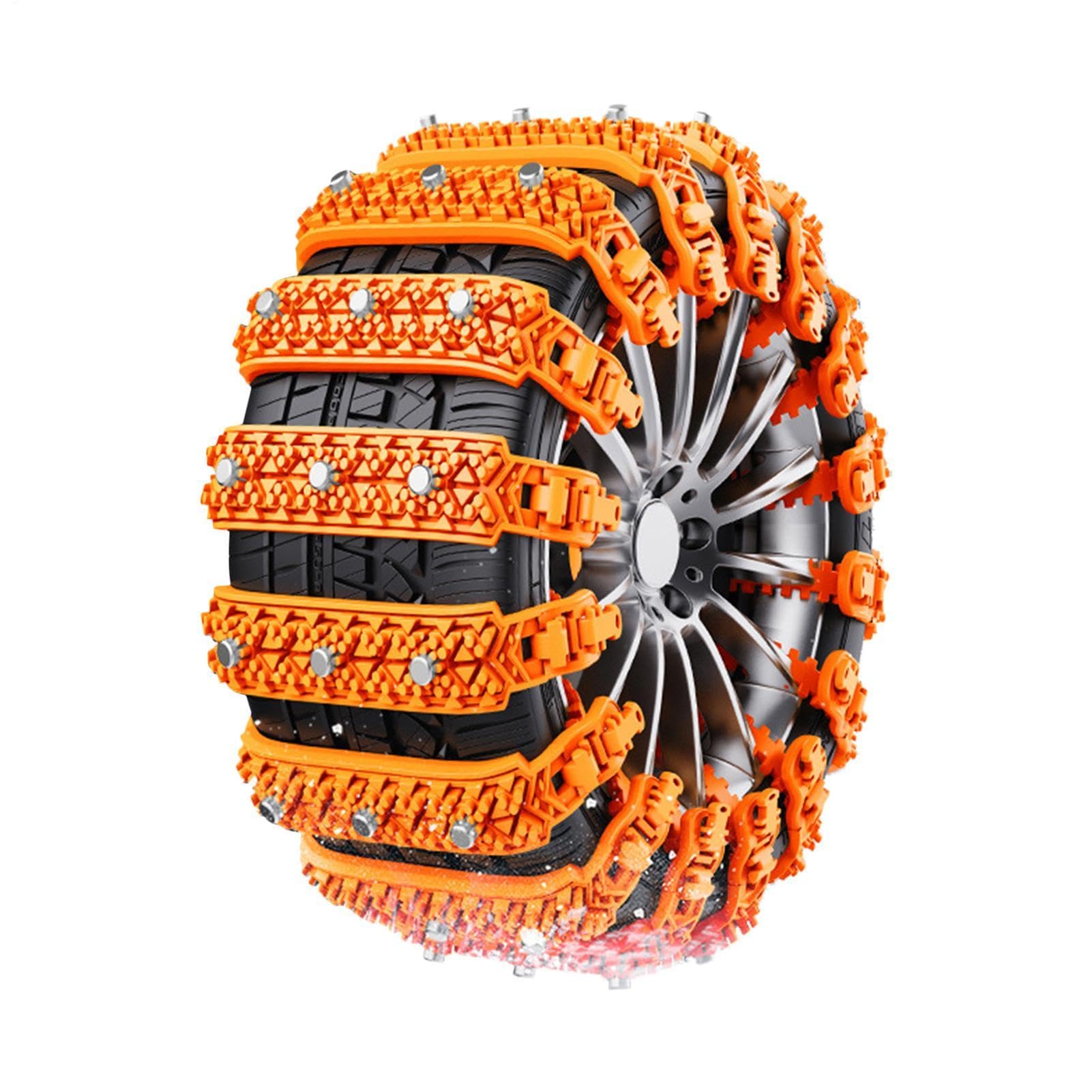 Anti-Slip Tire Chains, Reusable Car Tire Chains, Adjustable Traction Wheel Chains, 10-Piece Tire Chain Set, Winter Snow Tire Chains for SUV Minivan Caravan Tire Chains von Buhyujkm