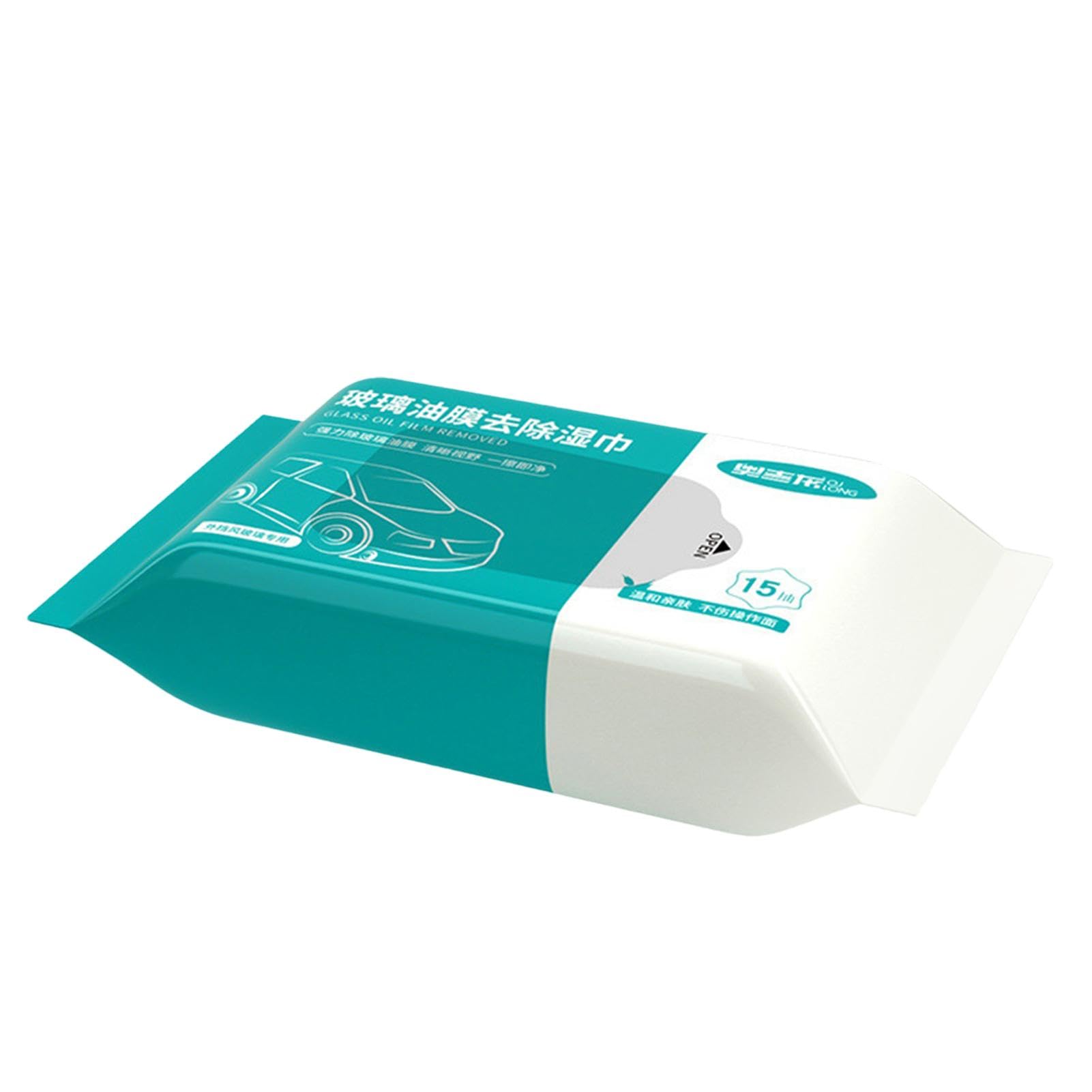 Buhyujkm Car Window Oil Film Removal, Windshield Wipes for Cleaning, Car Glass Maintenance Wipes, Anti-Fog Glass Cleaning Wipes, Car Window Cleaner with Anti-Fog von Buhyujkm