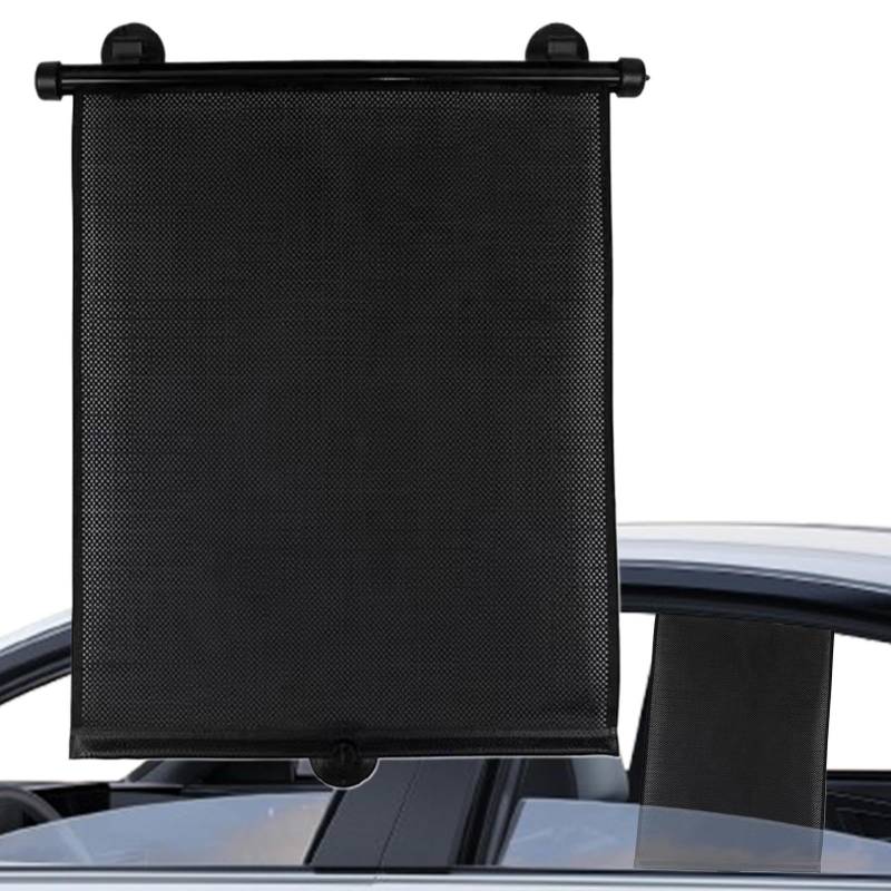 Car Sun Shade Side Window, Retractable Car Sunshade, Sun Heat Protector, Best Retractable Car Window Sun Shade Adjustable Car Sunshade with Clips and Suction Cups for Summer Heat Protection von Buhyujkm