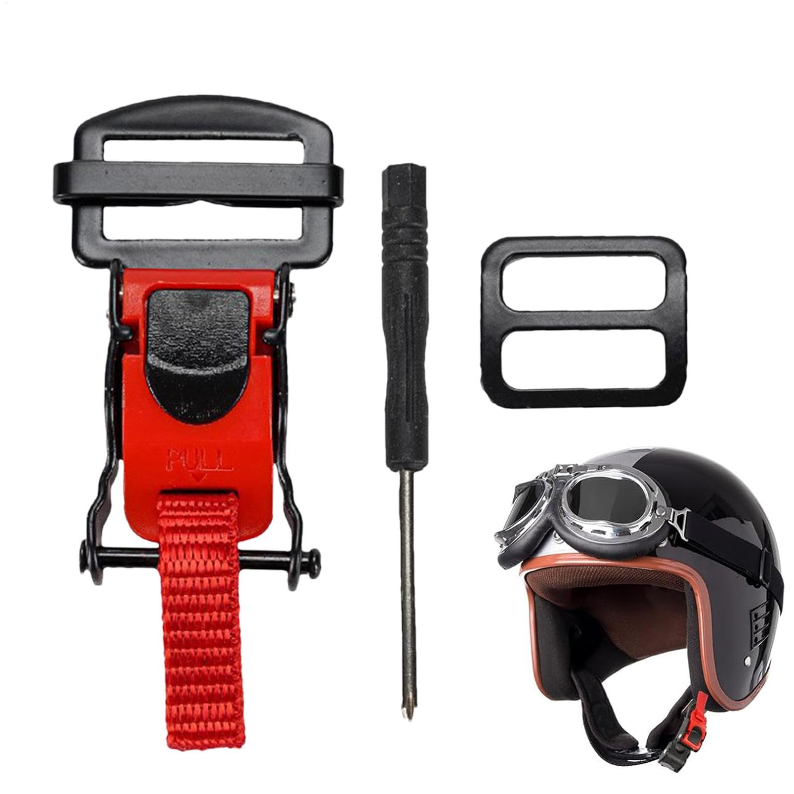 Cycle Helmet, Safe Release Clip Helmets Accessories, Fast Buckle Straps with Clips, Convenient and Adjustable Hardhat Accessories for Women, Men, Adult, 0.79in von Buhyujkm