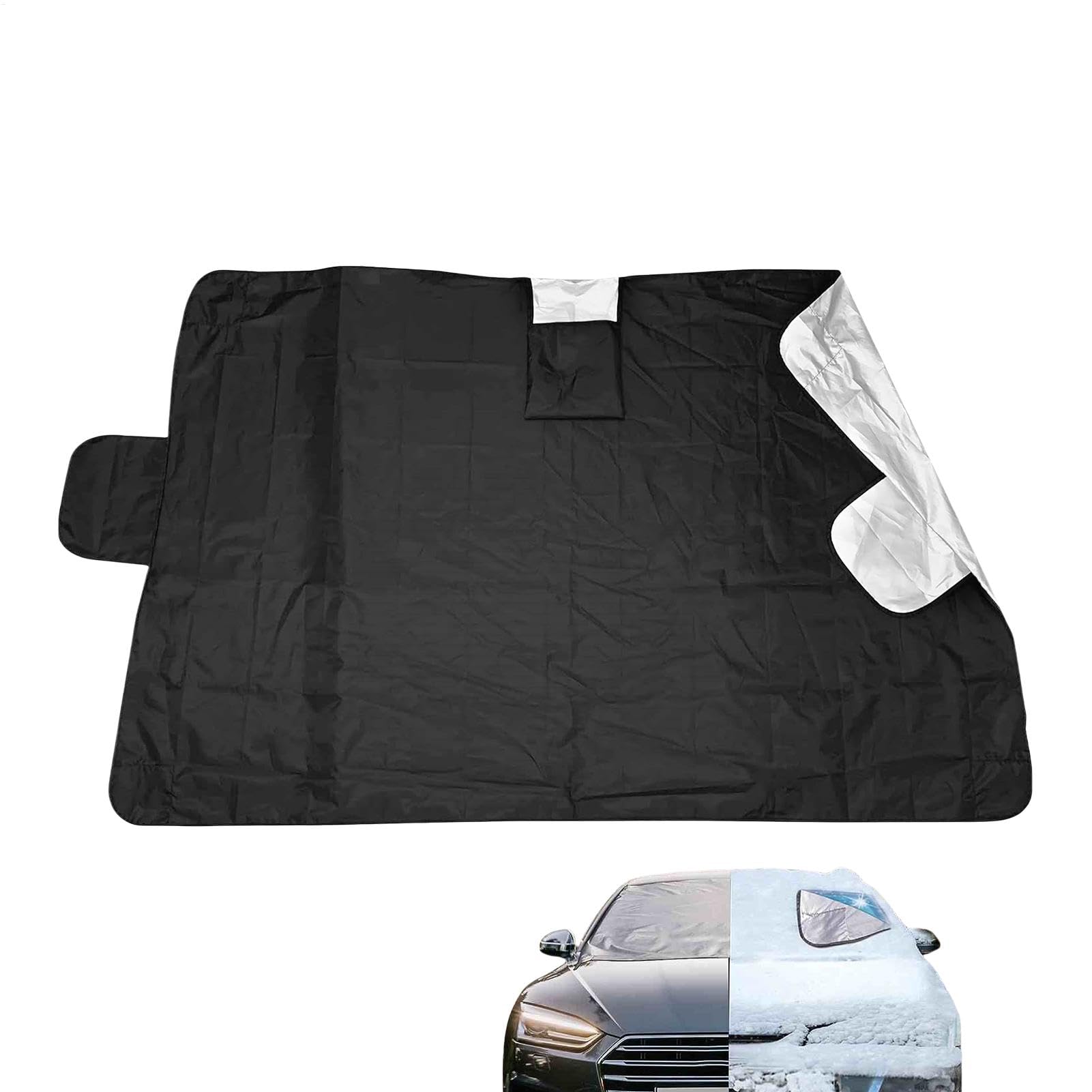 Windshield Cover for Ice & Snow, Car Sunshade Snow Protector, Front Windshield Sun Blocker, 200x70cm, Durabled & Waterproof Design, Ideal for SUVs & Trucks in Winter & von Buhyujkm