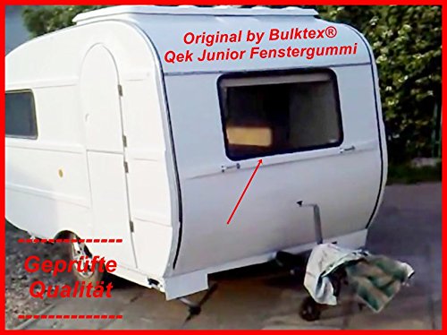 Original Bulktex® Qek Qeck Junior Wohnwagen Wohnmobil Camping Scheibengummi Profilgummi Gummi Keder Füller für alle 4 Fenster Scheiben Neu von Bulktex