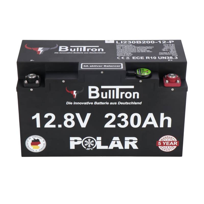 BullTron Polar 230Ah inkl. Smart BMS mit 200A Dauerstrom & Bluetooth App von BullTron