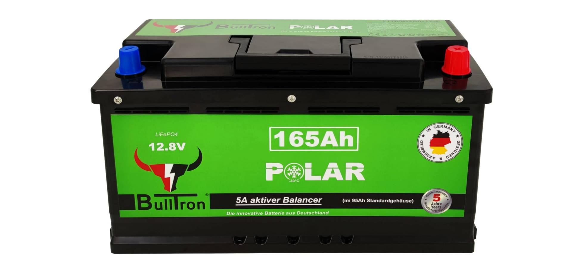 Bulltron 165Ah Polar LiFePO4 12.8V Akku mit Smart BMS, Bluetooth App und Heizung von BullTron