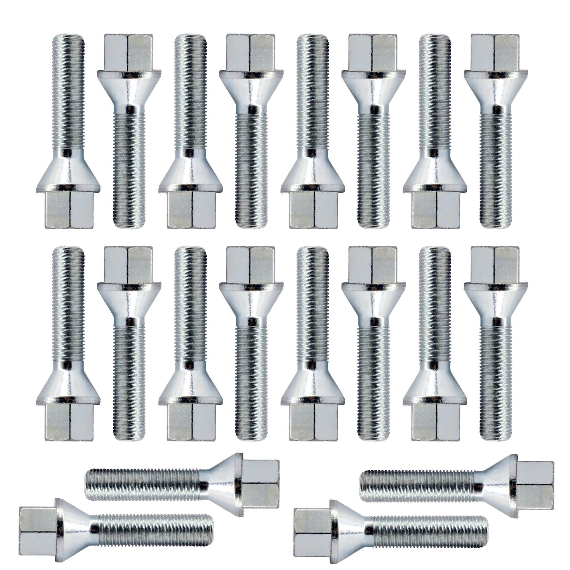 Bulloni Set 20 Schlüssel 17 Teilung 12 x 1,25 L.46 mm konisch von Bulloni